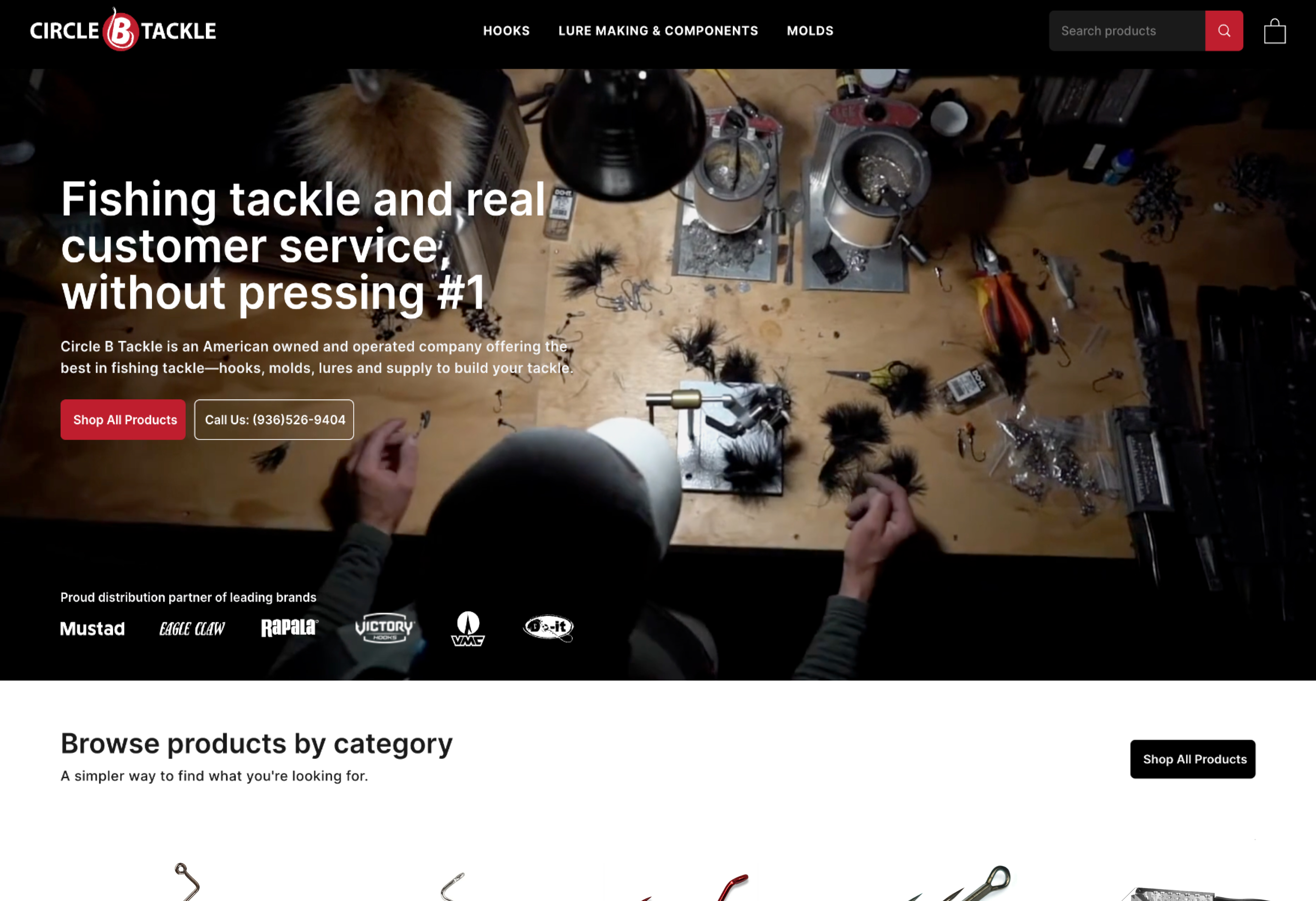 BT Outdoors category-first landing page